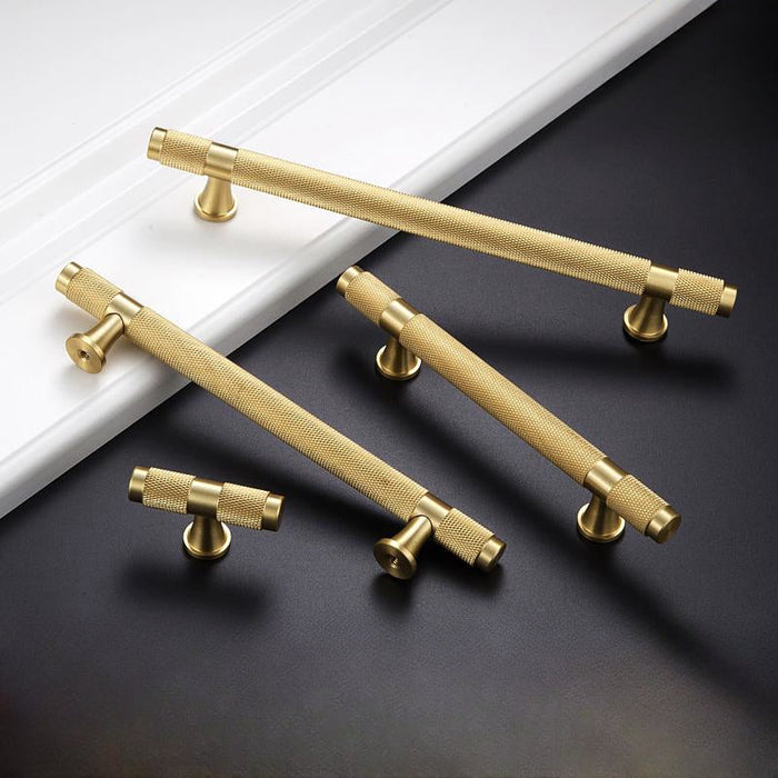 Solid Brass Bar Drawer Cabinet Pulls