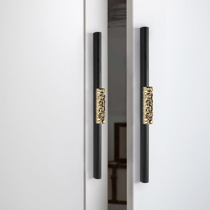 Strip Cabinet Handles Gold Black Cabinet Pulls