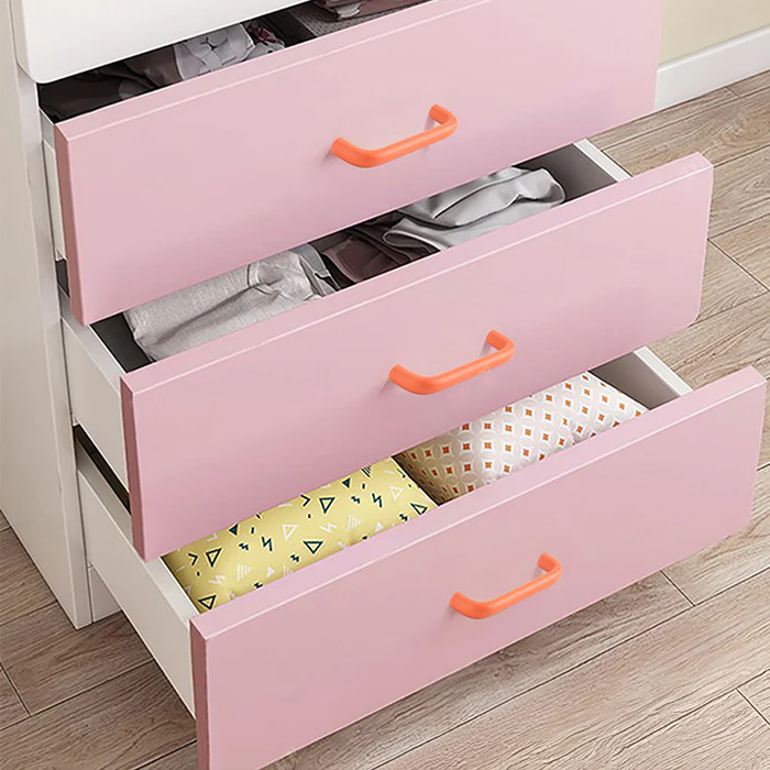 Colorful Double Curved Drawer Door Handles Cute Children Cabinet Pulls