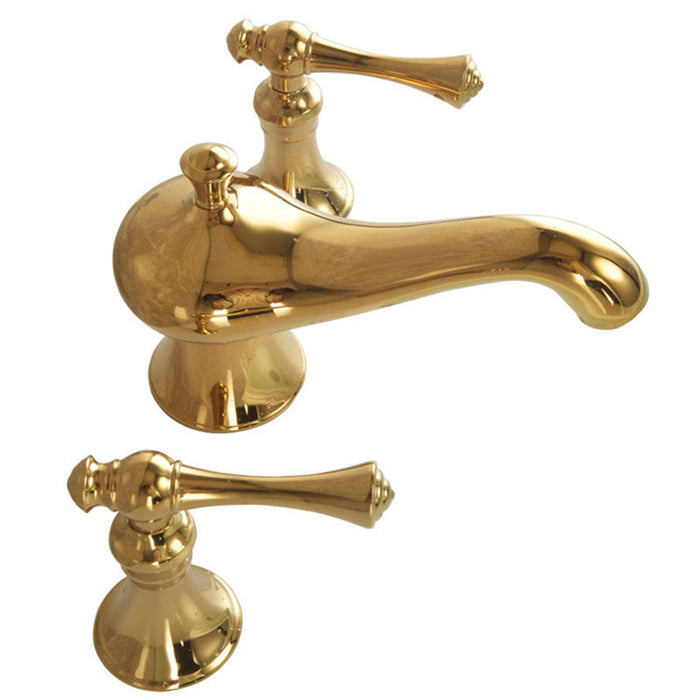 Antique Three Hole Widespread Bathroom Faucet