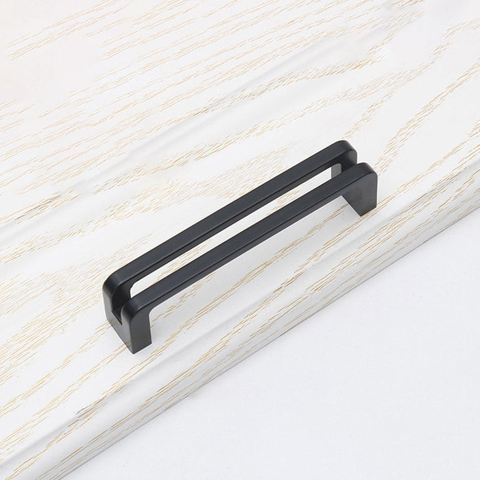 Black Kitchen Handles Zinc Alloy Cabinet Handles