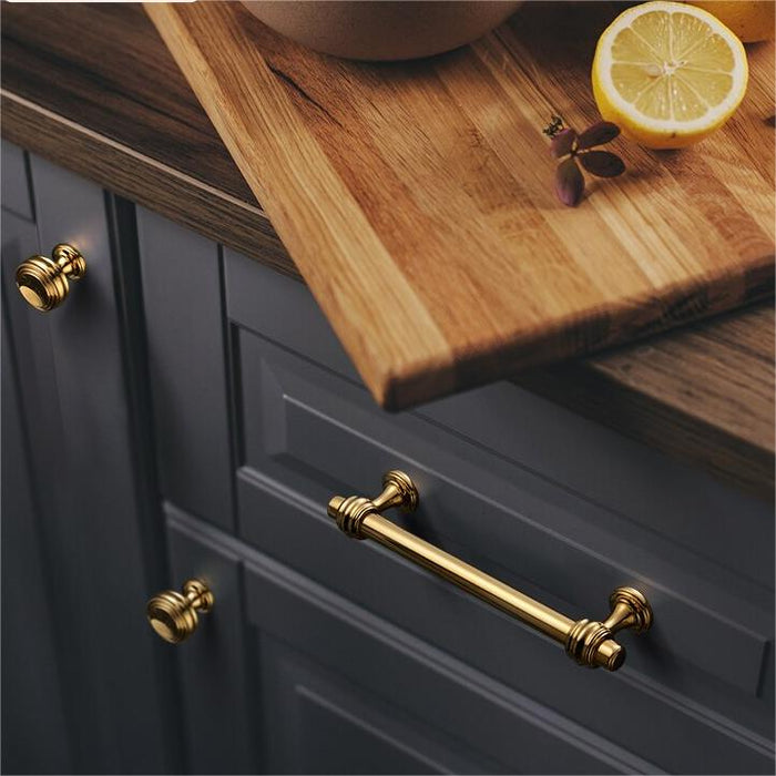 Solid Zinc Round Drawer Cabinet Pulls