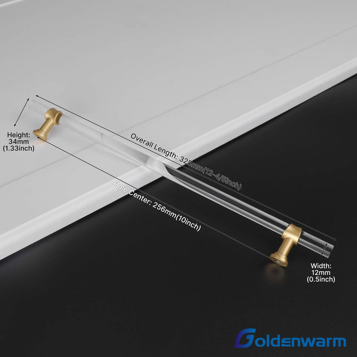 Clear Acrylic Cabinet Bar Handles