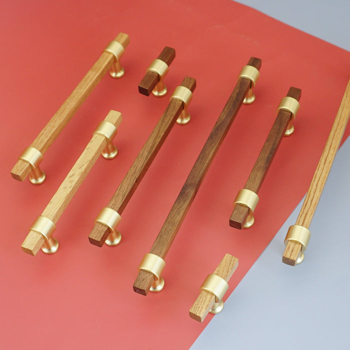 brushed brass kitchen handles