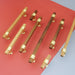 brushed brass kitchen handles