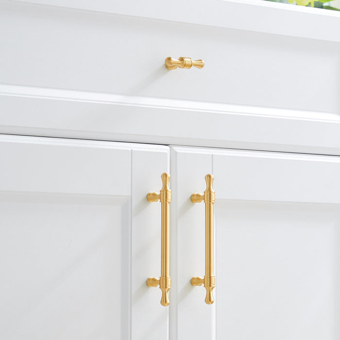 Modern Solid Brass Drawer Pulls Gold Brass Cabinet Handles