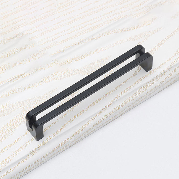 Black Kitchen Handles Zinc Alloy Cabinet Handles