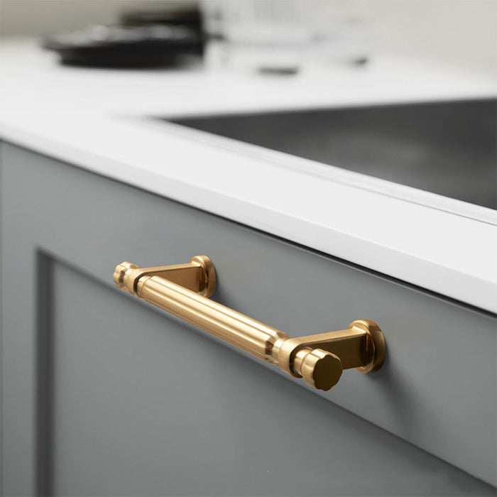 Modern T-Bar Silver Cabinet Handles