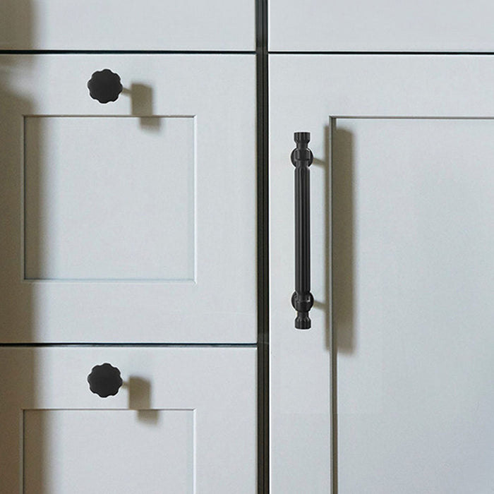 Modern T-Bar Silver Cabinet Handles