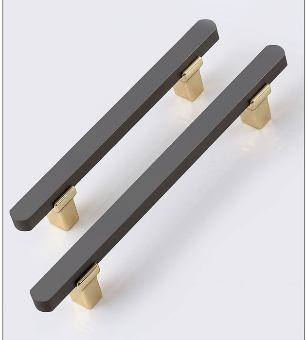 Modern Dark Grey Kitchen Cabinet Handles