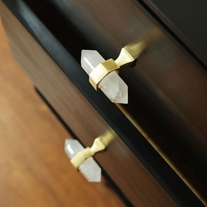 Luxury Natural Crystal Cabinet Handles and Dresser Knobs