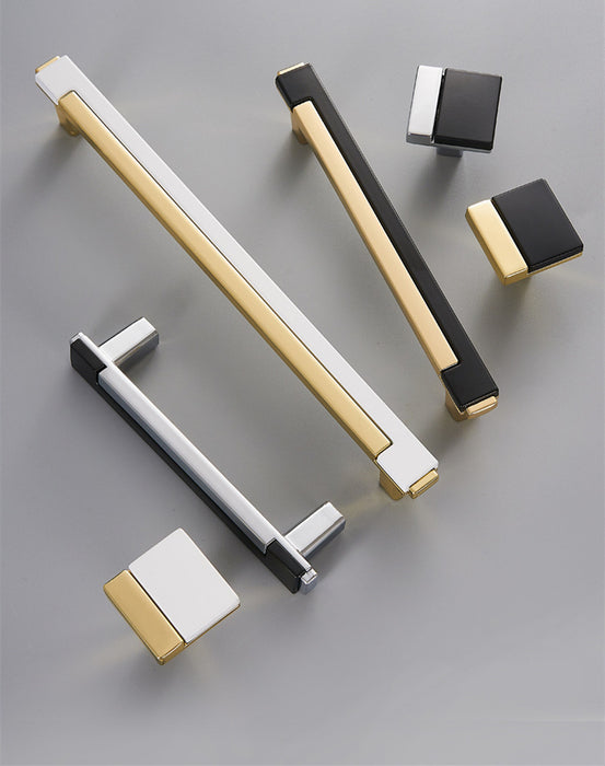 Gold Black White Chrome Drawer Wardrobe Pulls