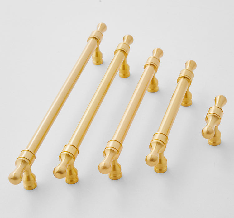 Modern Solid Brass Drawer Pulls Gold Brass Cabinet Handles