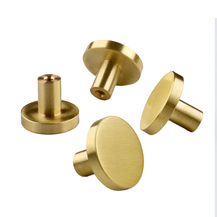 1'' 1.1'' 1.25'' Brass Round Knob Dresser Drawer Knob Pulls