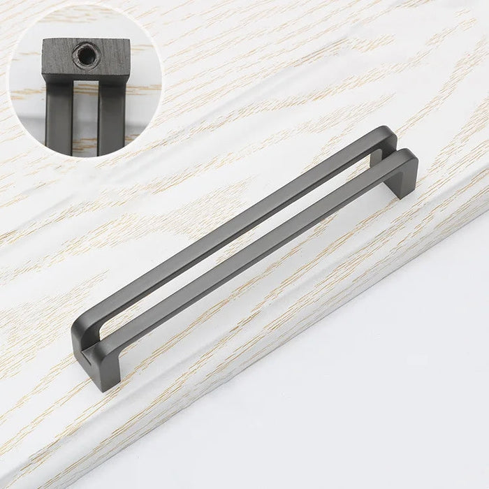 Black Kitchen Handles Zinc Alloy Cabinet Handles