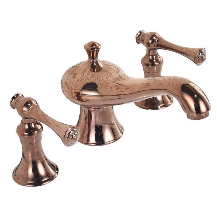 Antique Three Hole Widespread Bathroom Faucet