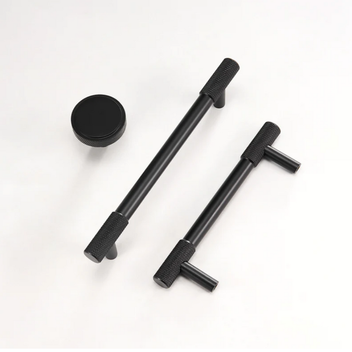 Black Threaded Cabinet Handles