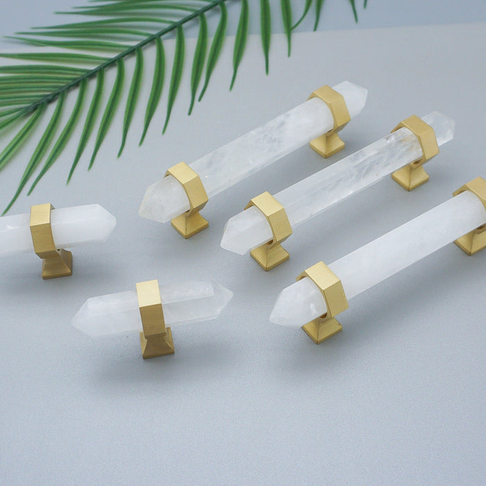 Luxury Natural Crystal Cabinet Handles and Dresser Knobs