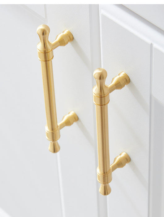 Modern Solid Brass Drawer Pulls Gold Brass Cabinet Handles