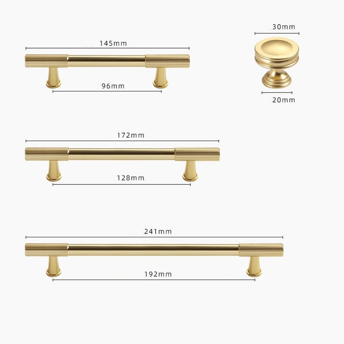 Luxury Stripe Dresser Pull Cupboard Pull High-end Kitchen Cabinet Door Handle