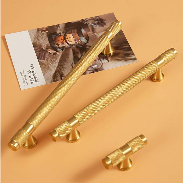 Solid Brass Bar Drawer Cabinet Pulls