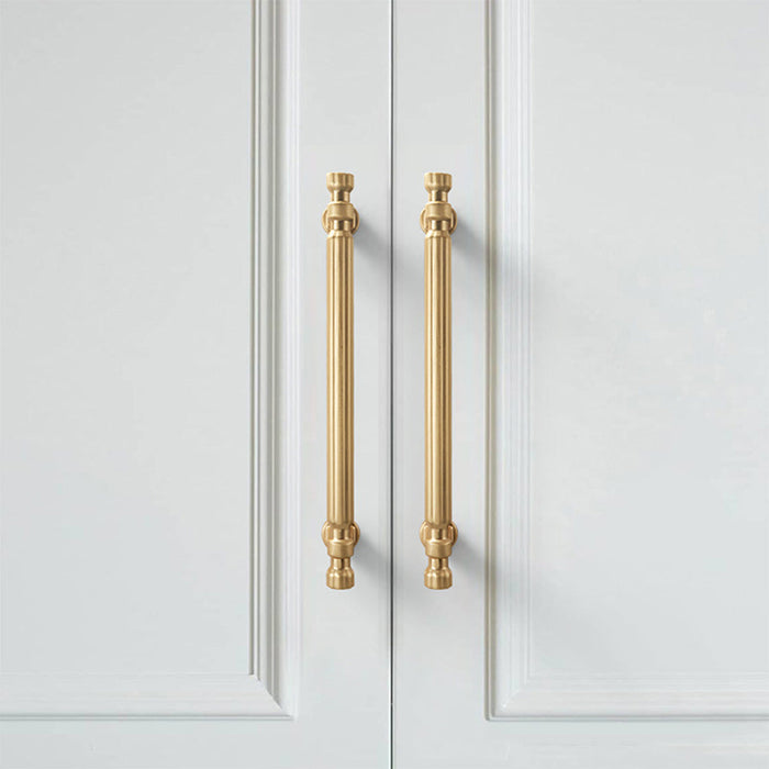 Modern T-Bar Silver Cabinet Handles