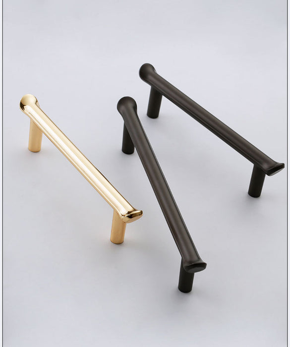 Modern Gold Black T Bar Pulls Kitchen Cabinet Handles