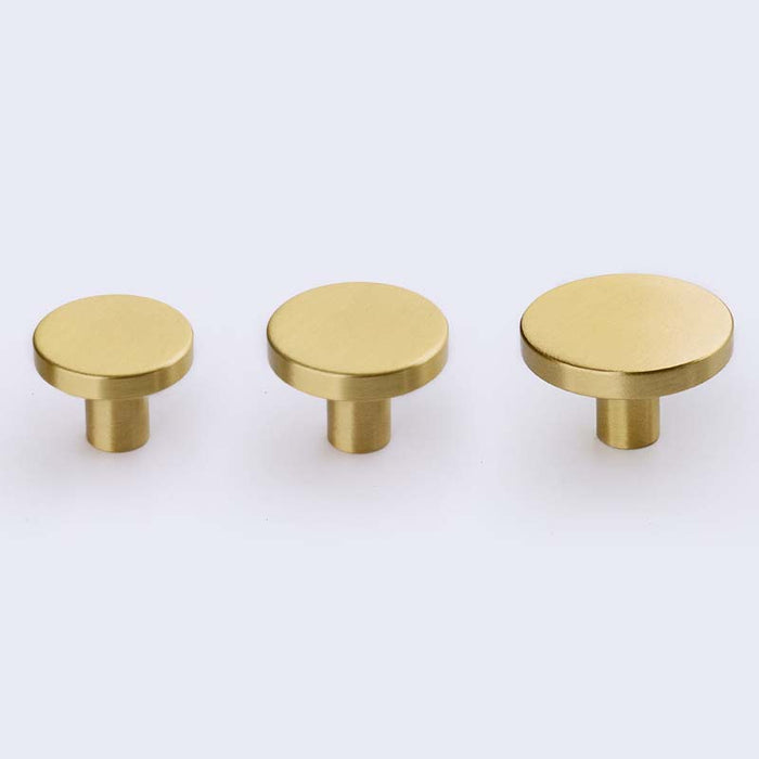 1'' 1.1'' 1.25'' Brass Round Knob Dresser Drawer Knob Pulls