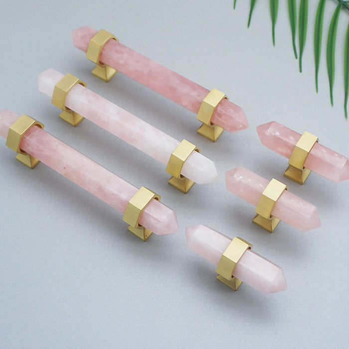 Luxury Natural Crystal Cabinet Handles and Dresser Knobs