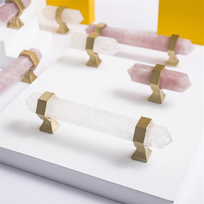 Luxury Natural Crystal Cabinet Handles and Dresser Knobs