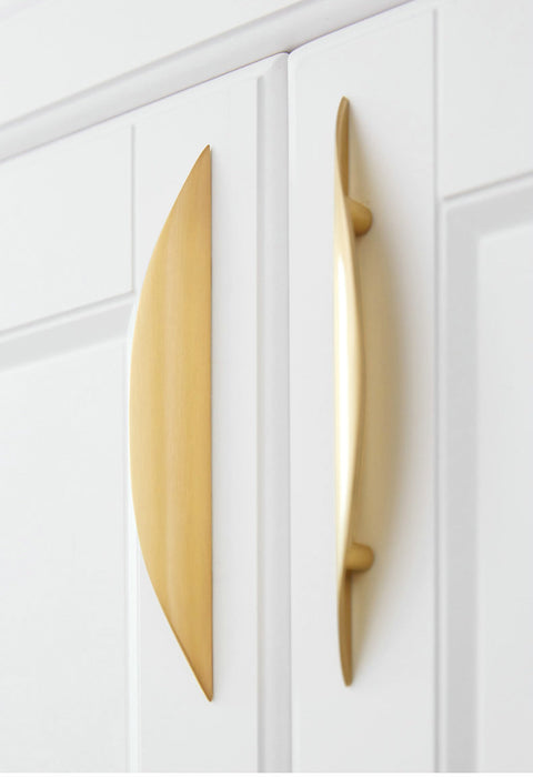 Half Moon Finger Edge Cabinet Handles Black Door Hardware