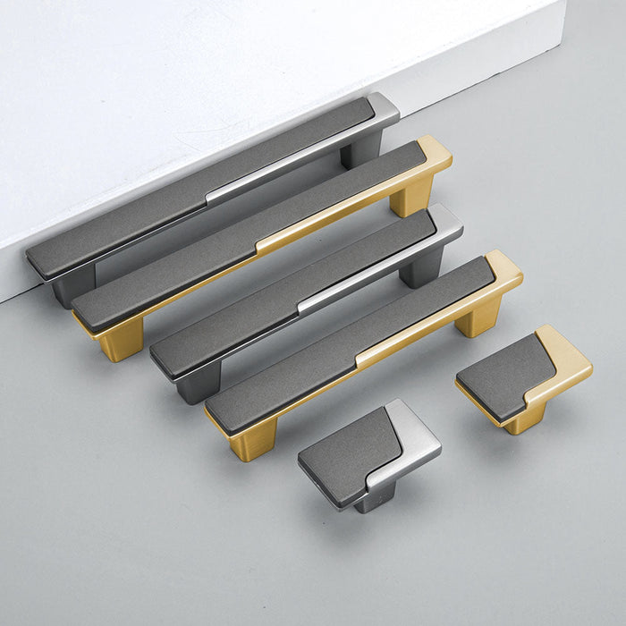 Modern Zinc Alloy Cabinet Handles Drawer Pulls