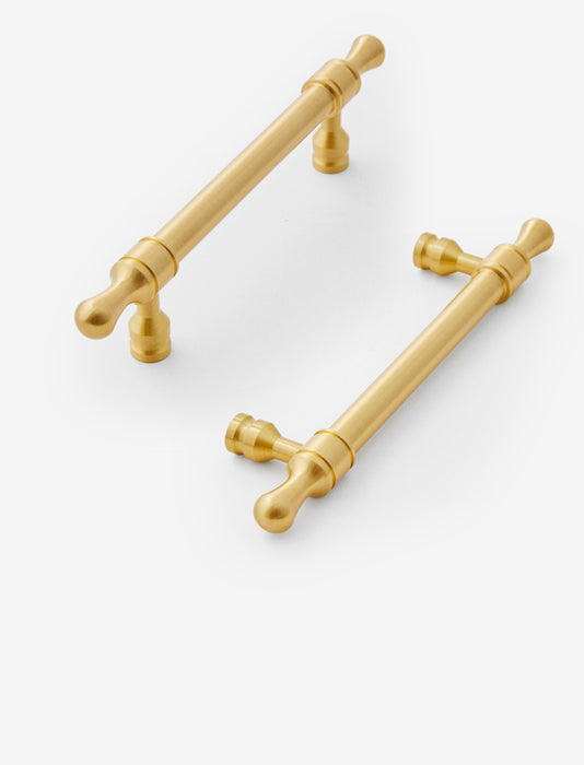 Modern Solid Brass Drawer Pulls Gold Brass Cabinet Handles