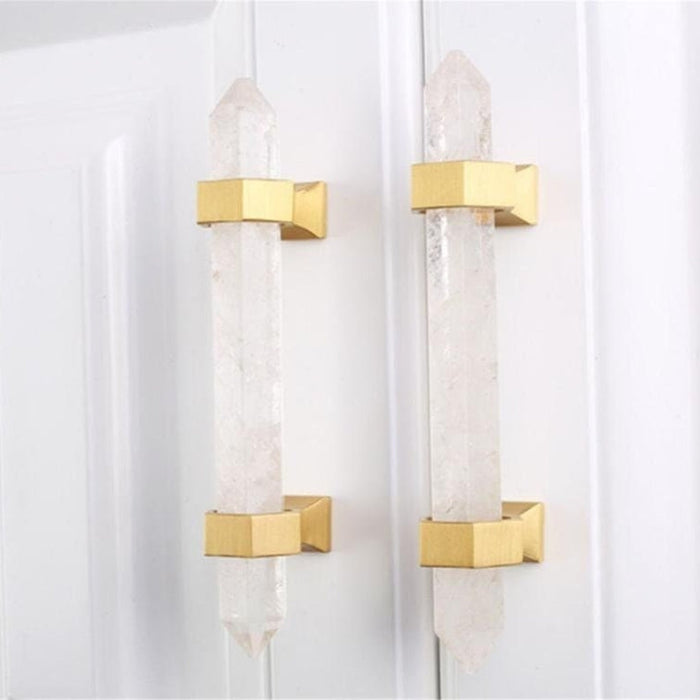 Luxury Natural Crystal Cabinet Handles and Dresser Knobs