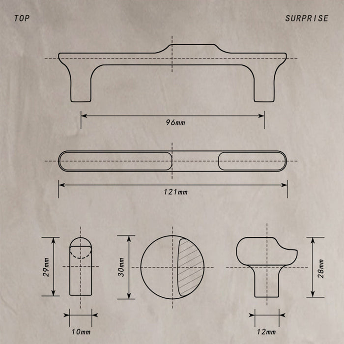 bronze cabinet pulls