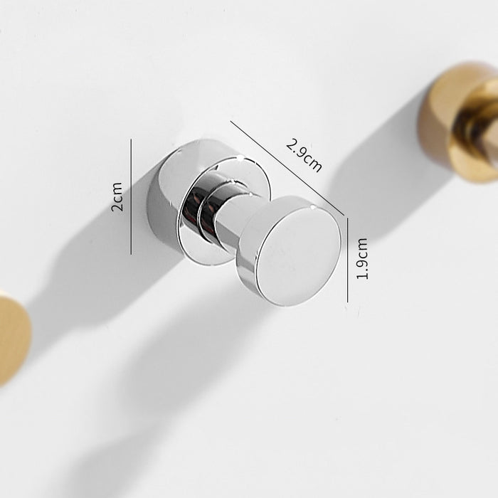 Modern Minimalist Wall Hook, Brass Circular Hook Coat Hook