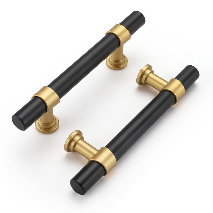 Black&Gold Modern Cabinet Knobs Kitchen Cabinet Hardware