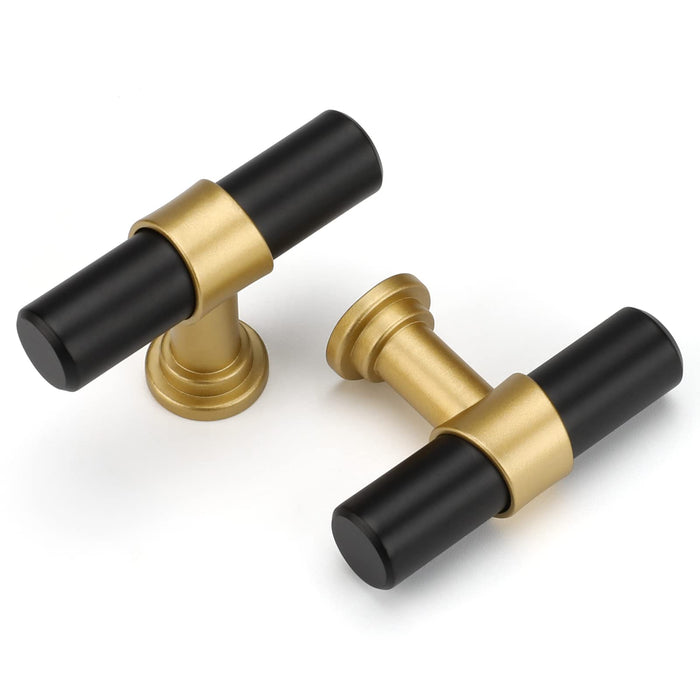 Black&Gold Modern Cabinet Knobs Kitchen Cabinet Hardware