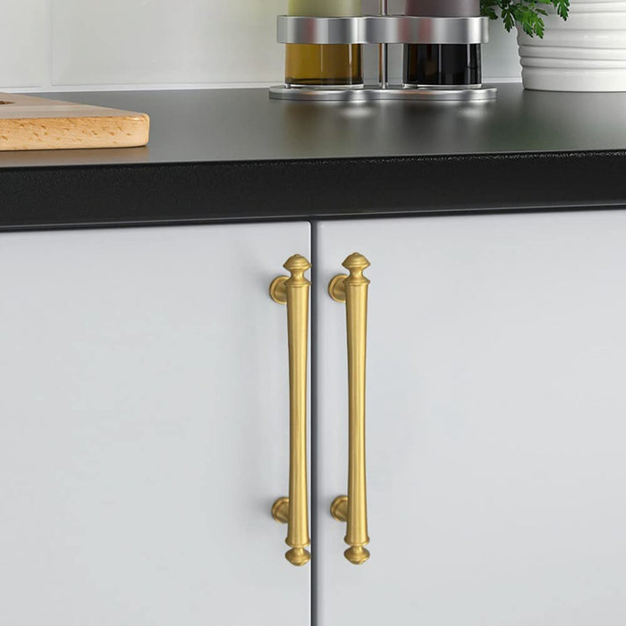 brushed gold pulls