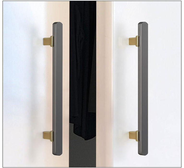 Modern Dark Grey Kitchen Cabinet Handles