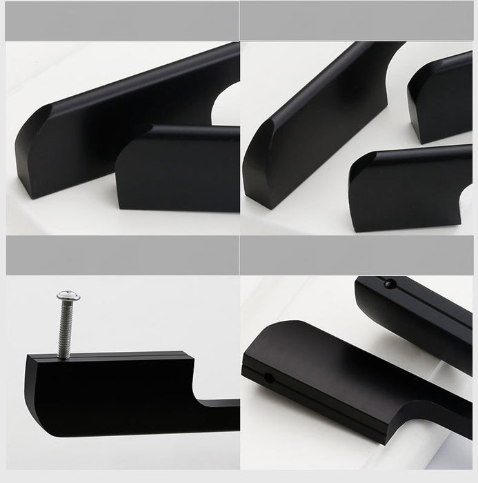 Modern Kitchen Cabinet Pulls Black Drawer Handles