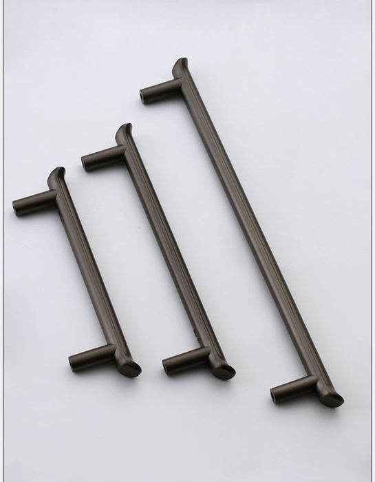 Modern Gold Black T Bar Pulls Kitchen Cabinet Handles