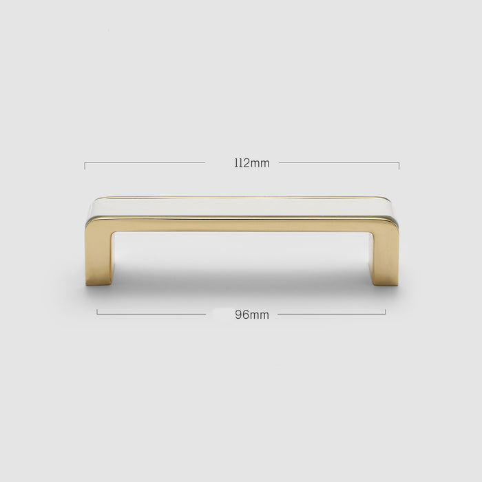 Modern White & Gold Kitchen Cabinet Handles