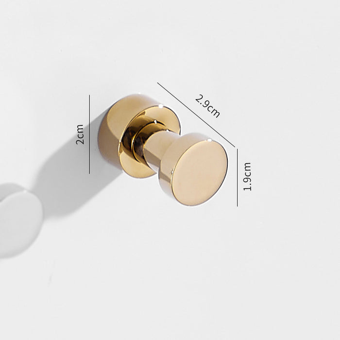 Modern Minimalist Wall Hook, Brass Circular Hook Coat Hook