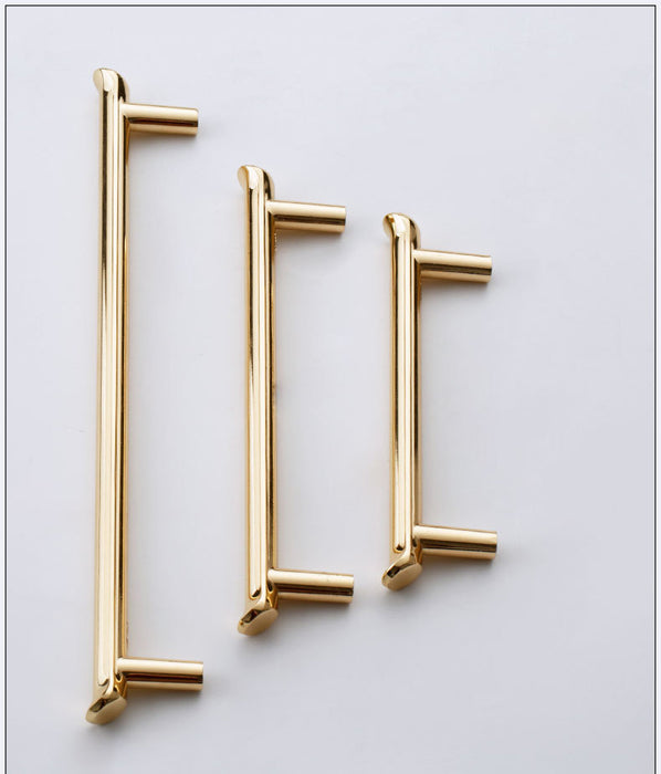 Modern Gold Black T Bar Pulls Kitchen Cabinet Handles