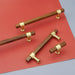 brushed brass handles