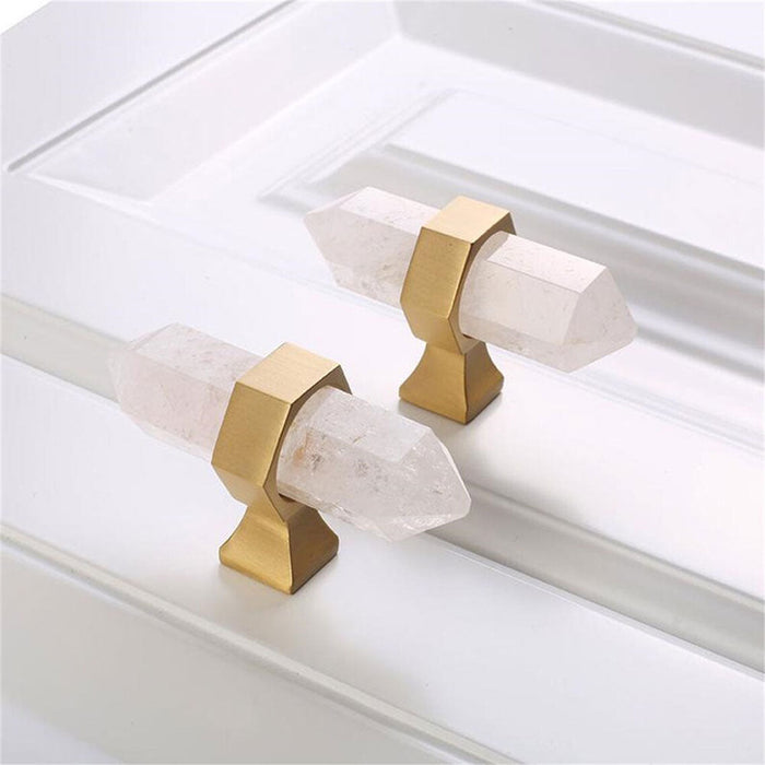 Luxury Natural Crystal Cabinet Handles and Dresser Knobs