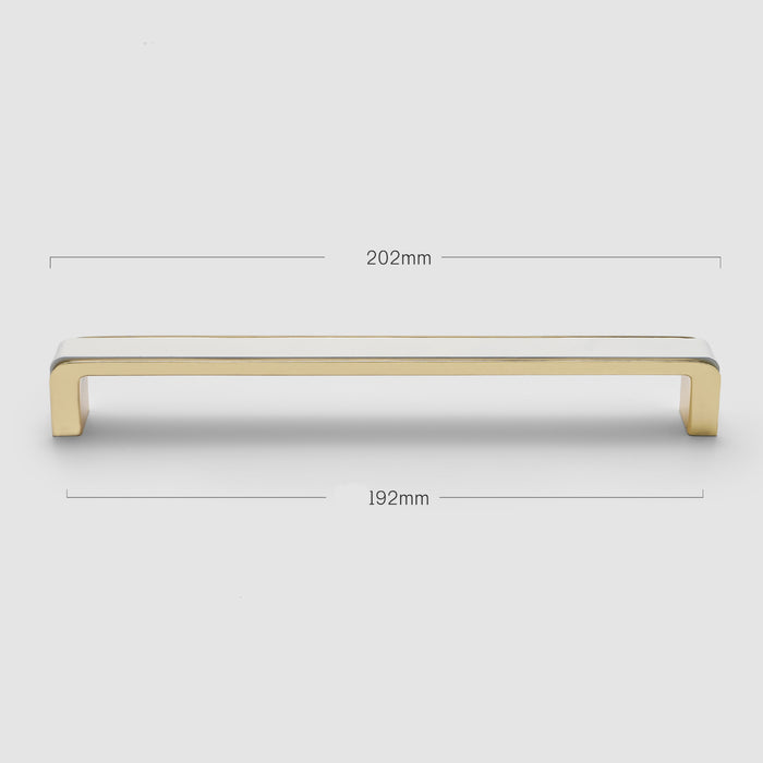 Modern White & Gold Kitchen Cabinet Handles