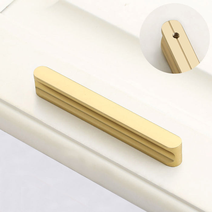 Simple T Round Handles Modern Gold Drawer Pulls Knobs