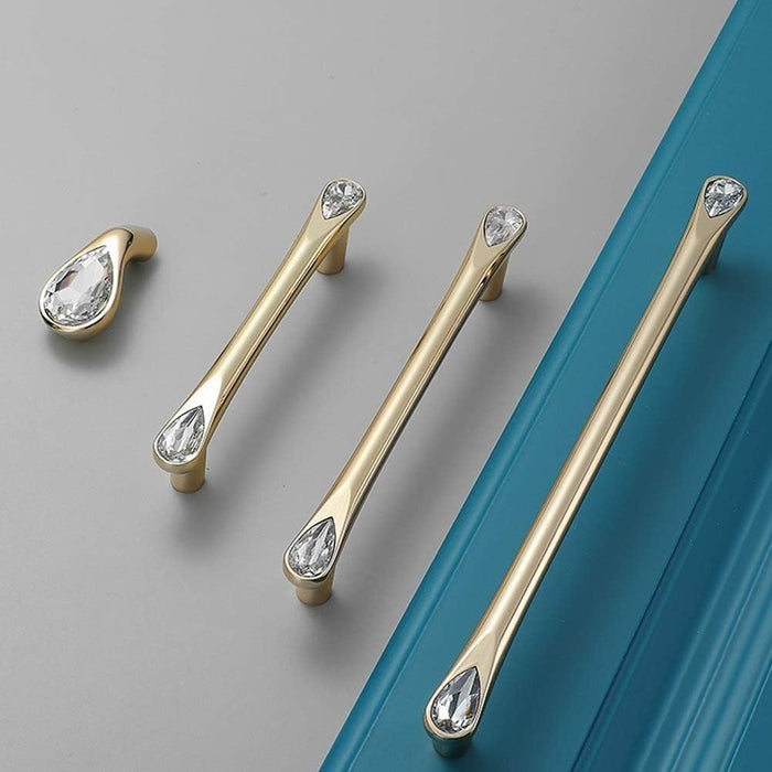 Luxury Crystal Glass Cabinet Handles